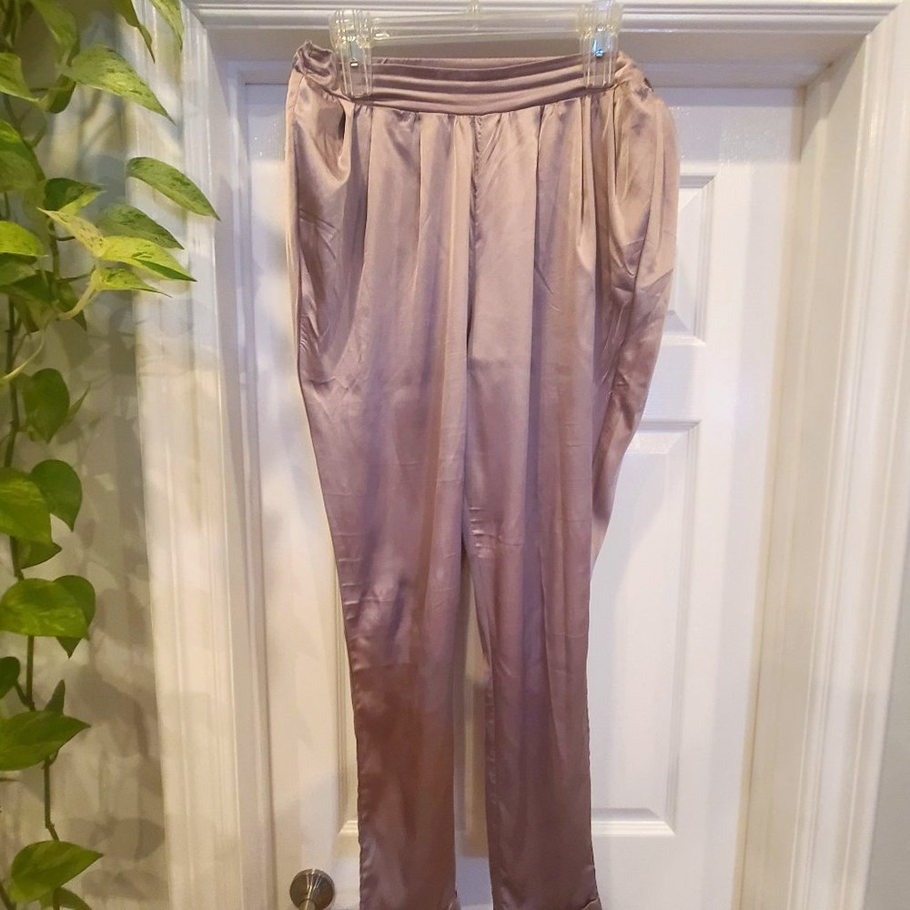 Satin Mauve Pants